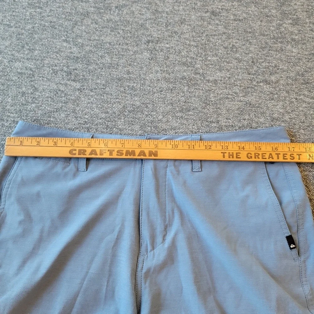 Quiksilver Amphibian Hybrid Shorts Men's 31 Blue Board Surf Swim Trunks Chino